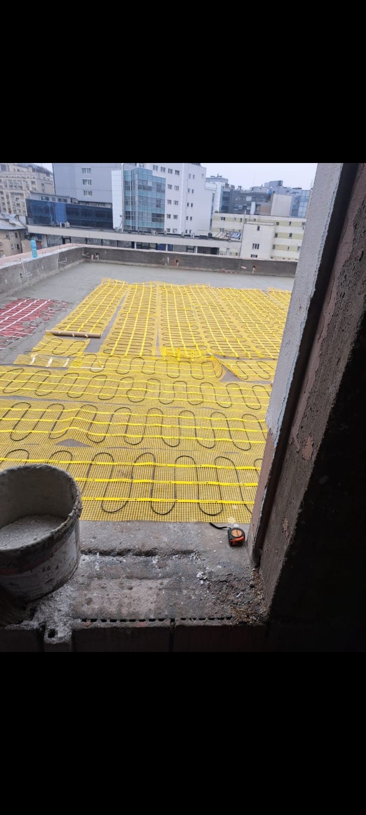 Sistem degivrare terasă circulabilă